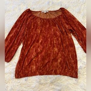 MICHAEL Michael Kors | Burnt Orange 3/4 Sleeve Blouse